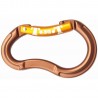 Karabiner Klettern Aluminium T de T - Braun / Orange