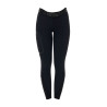 Damen-Slim-Fit-Reithose Equestro Ridertechnology mit verschweißten Nähten - Schwarz