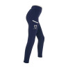 Kinderleggings mit perforierten Verzierungen - Marine Blazer / Weiß