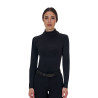 Damen-Baselayer Equestro Ridertechnology langärmlig - Schwarz