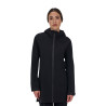 Damen-Softshell-Mantel Equestro Ridertechnology wasserdicht lang - Schwarz