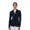 Damen-Turnierjacke Equestro Ridertechnology mit verschweißten Nähten - Schwarz