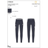 Damen-Leggings mit perforierten Verzierungen - Marineblazer