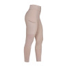 Damen-Leggings mit Vollgrip und perforierten Einsätzen - Oxford-Tan