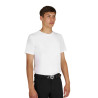 Herren Trainingsshirt aus technischem Gewebe mit Mikroperforationen - Weiß