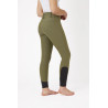 Damen Reithose mit hohem Bund mit Horze Kristallen - Grün Wintermoos