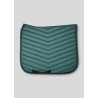 Weiße Fair-Dressurschabracke mit Gunmetal-Kristallen Montar - Jade