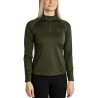 MoErica langärmliges Winter-Poloshirt mit Viertelreißverschluss Dusty Rose Montar - Olive