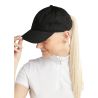 MoBea Baumwollkappe mit Ton-in-Ton Logo-Stickerei Blush Montar - Schwarz