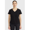 T-Shirt Harcour Aquila Damen kurzarm Frankreich - Schwarz