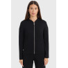 Reißverschluss-Sweatshirt Strick Harcour Amelie - Schwarz