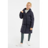 Langer wattierter Kinderreitmantel Horze Paloma - Marine seaborne