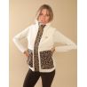 Steppjacke Charlie GEM Reitsport - Ecru / Leopard