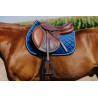 Satteldecke Riding World Velours - Blau