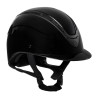 Cap Apocalypse Unisex, glänzende Schale, EN 1384-2023 zugelassen, Equestro - Schwarz / schwarz