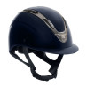 Cap Apocalypse Unisex, glänzende Schale, EN 1384-2023 zugelassen, Equestro - Marine / Gunmetal