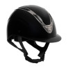 Cap Apocalypse Unisex, glänzende Schale, EN 1384-2023 zugelassen, Equestro - Schwarz / Gunmetal