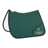 Dressur-Schabracke mit gesticktem Logo Equestro X Fise 100 - Tiefes Salbei-Grün / blau-grüner Wald