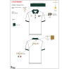 Damen-Poloshirt Training drei Knöpfe Equestro X Fise 100 - Weiß / tiefes Salbeigrün