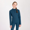 Aubrion Equestrian Winter Langarm-Baselayer Young Rider - Blau Estate
