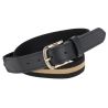 Covalliero Gürtel HW26 - Schwarz / Beige