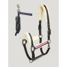 Tommy Hilfiger Equestrian Yale Halfter und Führstrick mit Fell - Grün Camo