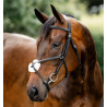 Grackle-Zaumzeug in 8-Form Horseware Kreuznasenriemen - Schwarz