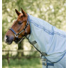 Fliegenschutz-Halsteil Horseware Amigo Bug Rug - Meliertes Blau / Blau / Silber