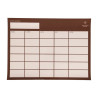Turnierplanner magnetisch 30x40cm schwarz - Braun