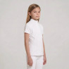 Turnier Bluse Mädchen classic kurzarm Weiß size 160 Kinder - Weiß