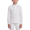 Turnier Bluse Jungen classic langarm Weiß size 160 Kinder - Weiß