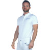 Kinder-Poloshirt Cartago kurzarm Flags & Cup - Weiß