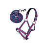 Halfter-Set mit Karabinerhaken Manchester- HKM - Magenta