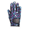 Kinder-Reithandschuhe Amina- HKM - Schwarz / Petrolblau