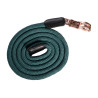 Longe Rosegold Glamour Style Karabinerhaken antip. HKM - Petrol / Roségold