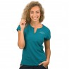 Damen-T-Shirt Ocana Flags & Cup - Smaragdblau