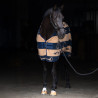 Fleecedecke HV Polo Gwenny print - Marine / Kamel