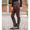Thermo-Reitleggings ELT Rica aus Fleece-Bouclé für Damen - Mahagoni