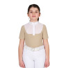 Mädchen-Wettkampf-Poloshirt mit Tüll Equestro Kinder - Kopfsteinpflaster