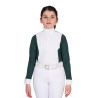 Turniershirt Mädchen mit Equestro-Lochmuster Kinder - Kiefernhaine