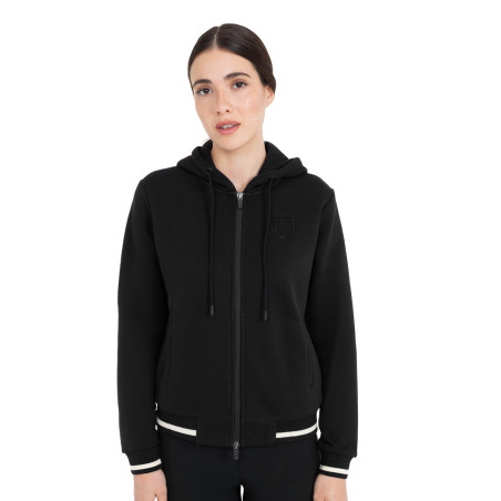 Damen-Hoodie mit Kapuze und Frontreißverschluss Equestro