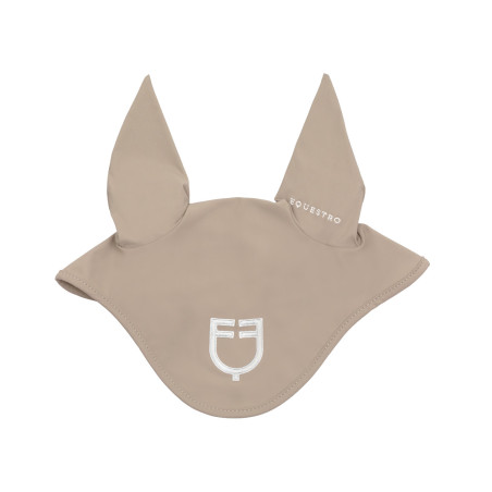 Fliegenhaube aus technischem Stoff mit kontrastierendem Equestro-Logo