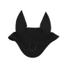 Fliegenhaube aus technischem Stoff mit kontrastierendem Equestro-Logo - Schwarz