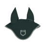 Fliegenhaube aus technischem Stoff mit kontrastierenden Equestro-Details - Tannengrün / Schiefergrau