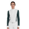 Damen-Turnier-Poloshirt langarm perforiert Equestro - Kiefernhaine