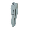 Damen-Leggings mit hoher Taille aus technischem Monogrammstoff Equestro - Schiefergrau