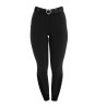Damenreithose Full Grip mit hohem Bund aus bi-elastischem technischem Gewebe Equestro Damen - Schwarz