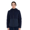 Damen-Daunenjacke mit Teddy-Einsätzen Equestro - Marineblazer