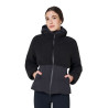 Damen-Daunenjacke mit Teddy-Einsätzen Equestro - Schwarz