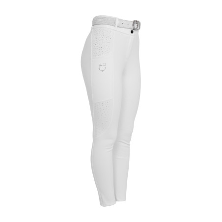 Damenreithose mit hoher Taille, Full-Grip, mit Strass Equestro Damen
